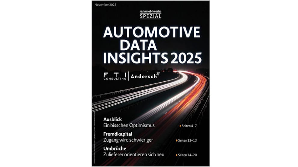 Heftcover der Sonderausgabe "Automotive Data Insights" 2025