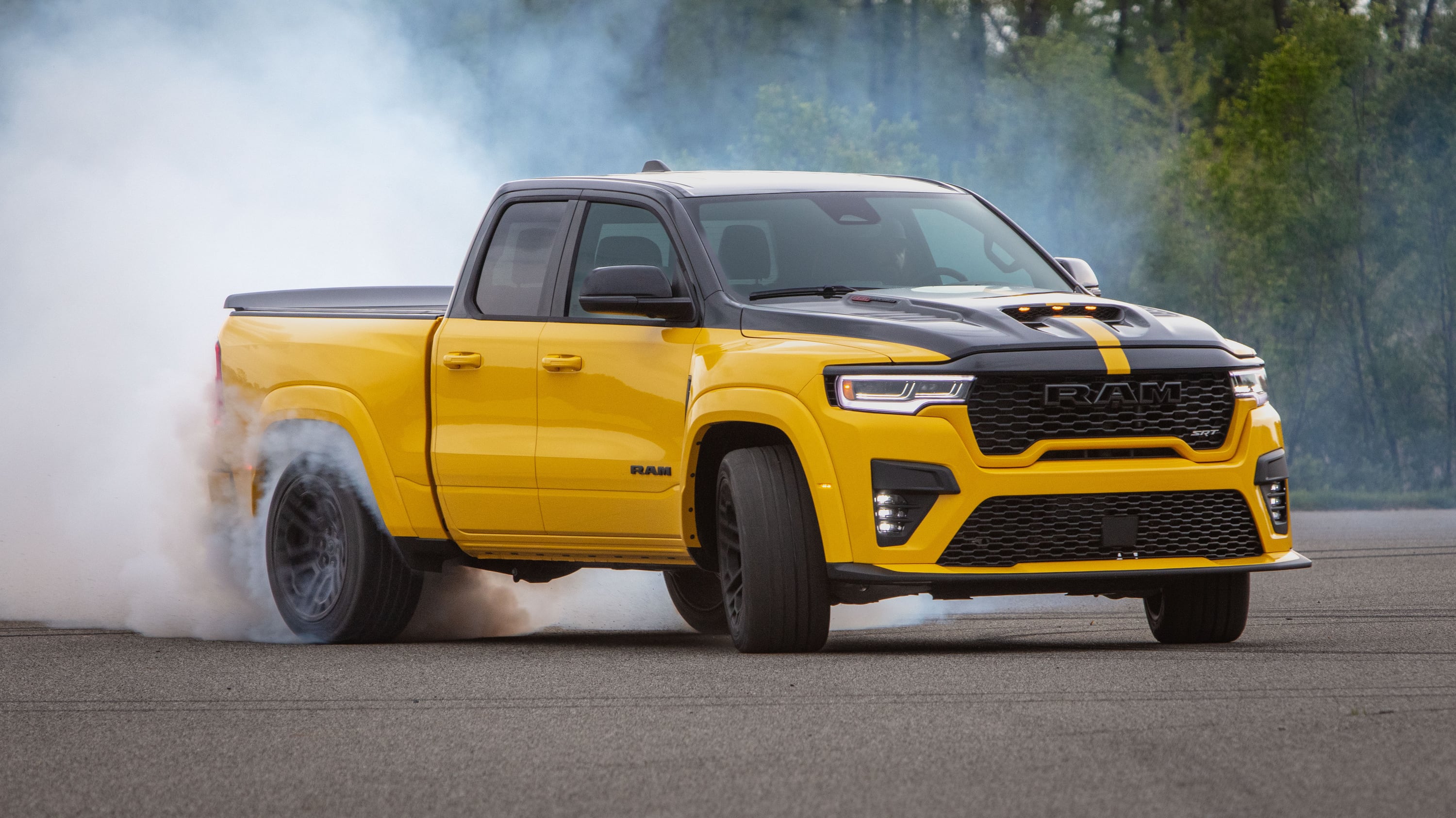 The 777-hp Ram 1500 Rumble Bee SRT arrives in early 2027.