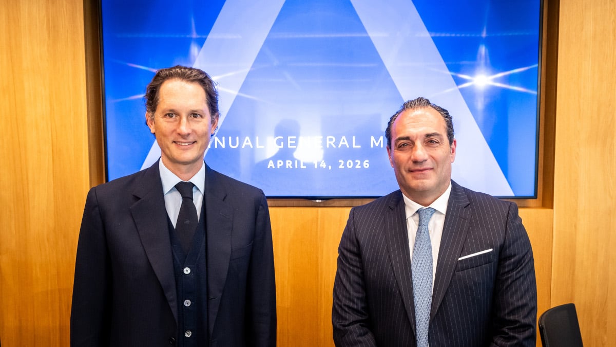 Stellantis-Chairman John Elkann und -CEO Antonio Filosa