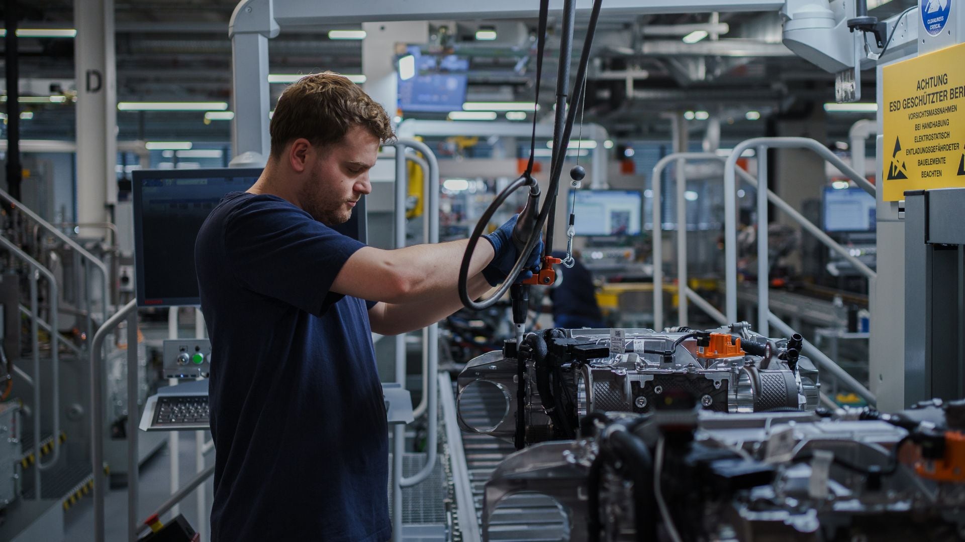 Elektro--Motorenfertigung im BMW Werk Steyr, Juli 2026.